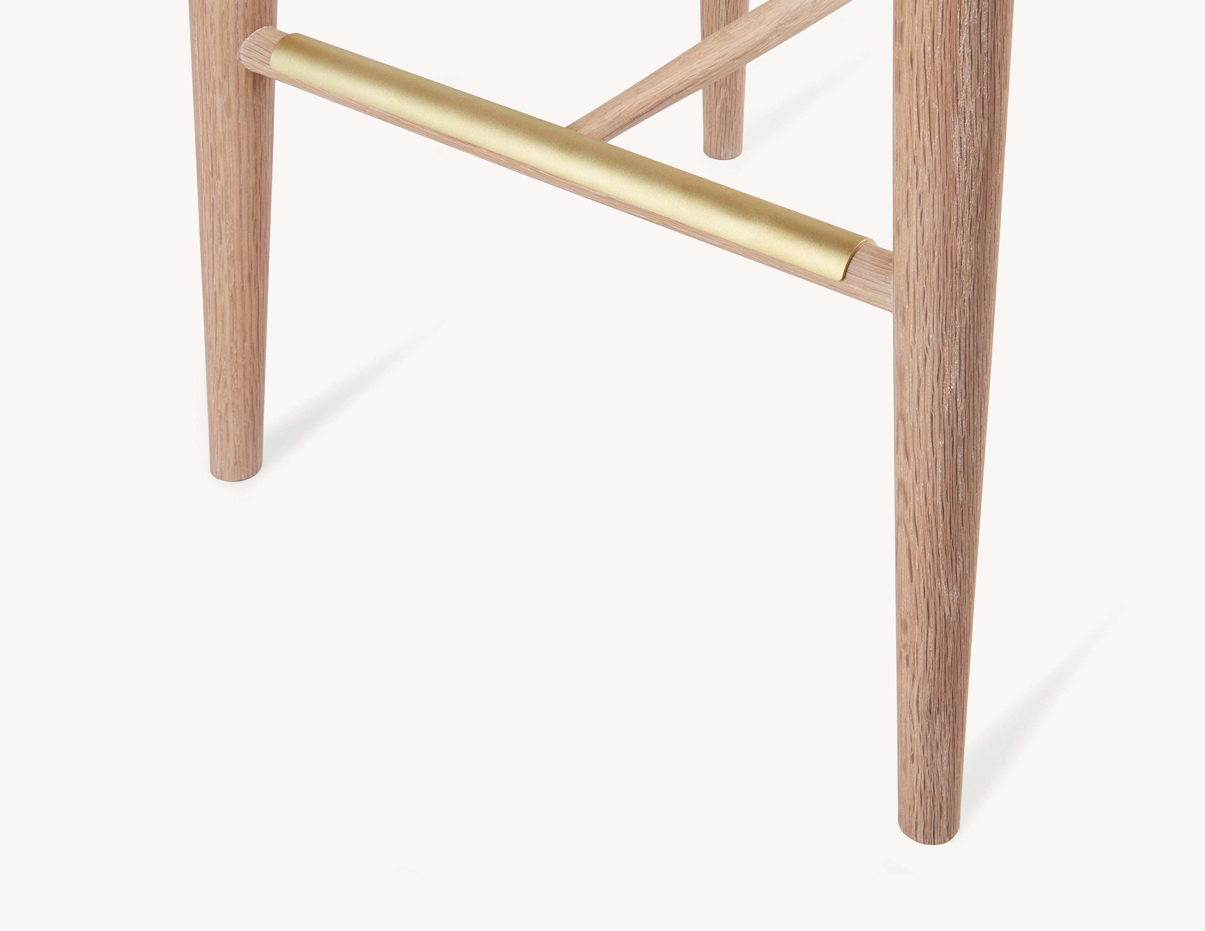 Palmerston Counter Stool - Brass Footrests